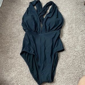 Anthropologie Allihop Plunge Swimsuit